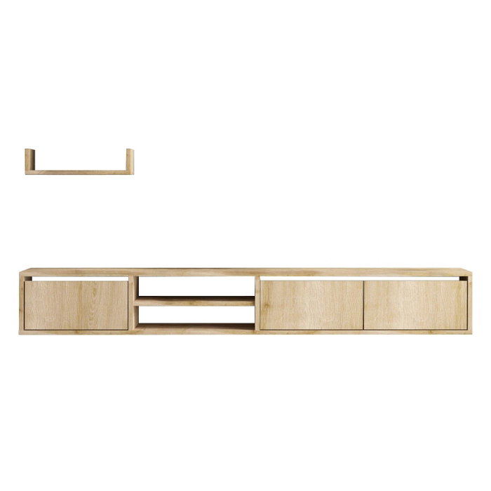 Hanah Home Mueble de TV Heka Roble Zafiro